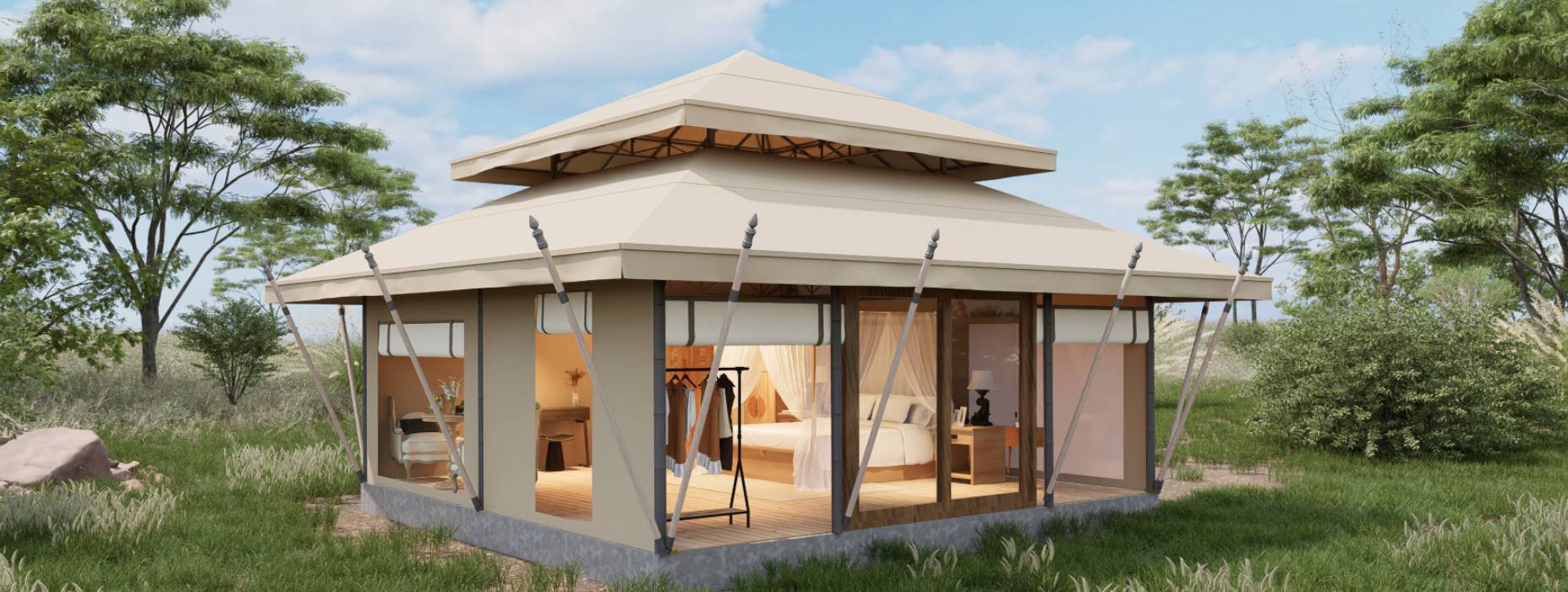 雨城区户外野奢帐篷